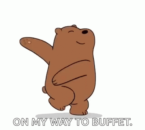 We Bare Bears Happy GIF - We Bare Bears Happy On My Way To Buffet GIFs