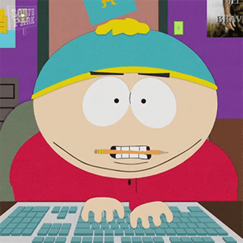 Typing Eric Cartman GIF - Typing Eric Cartman South Park GIFs