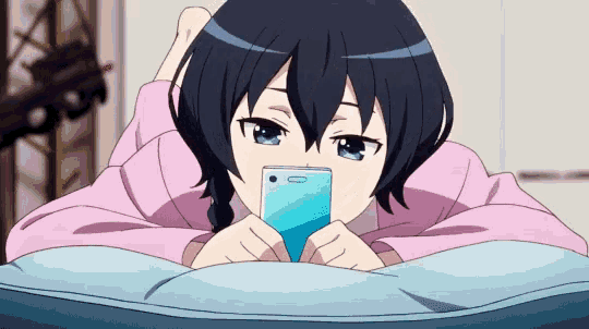Anime Phone GIF - Anime Phone Texting GIFs