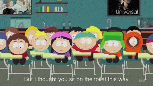 South Park Reverse Cowgirl GIF - South Park Reverse Cowgirl Toilet GIFs