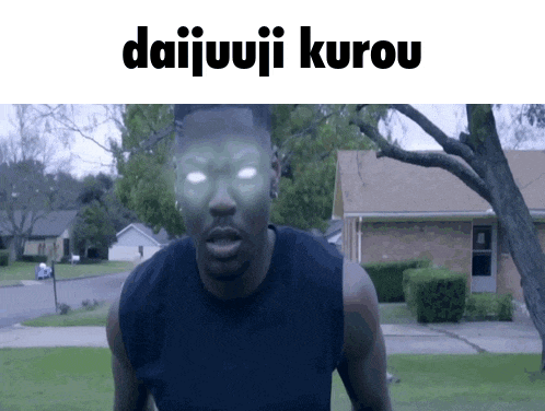 a picture of a man with a green face and the words daijuuji kurou above him