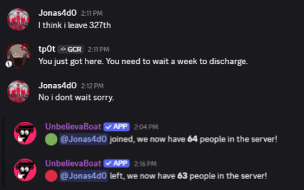 a screenshot of a chat with jonas4d0 and unbelievaboat