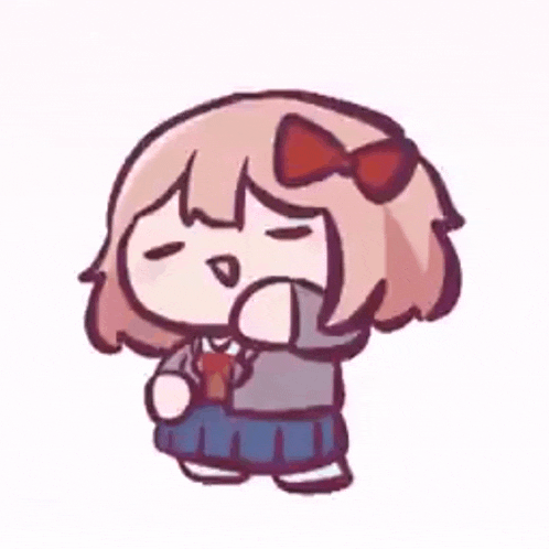a drawing of a girl with a bow on her head .