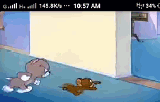 a screenshot of tom and jerry on a phone
