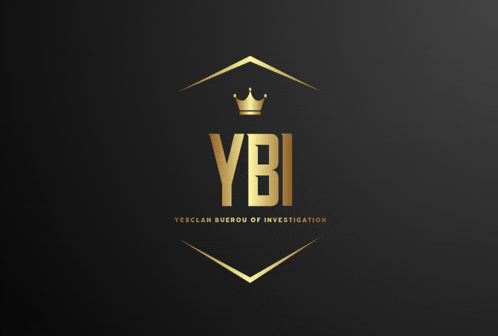 a logo for yesclan buerou of investigation has a crown on it