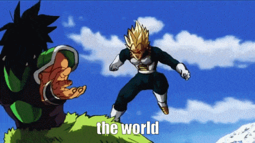 a picture of a cartoon character with the words " the world " in the corner