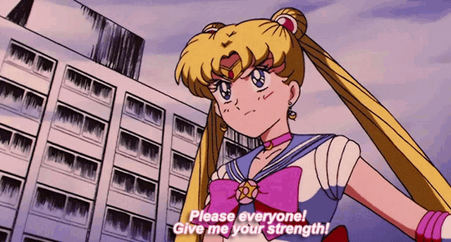 Sailor Moon Strength GIF - Sailor Moon Strength Help GIFs