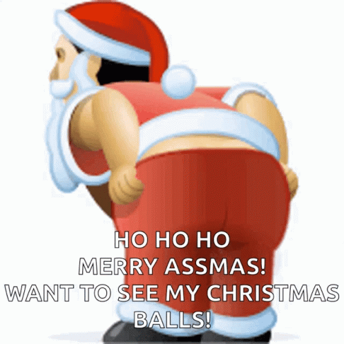 Merry Christmas Butt GIF