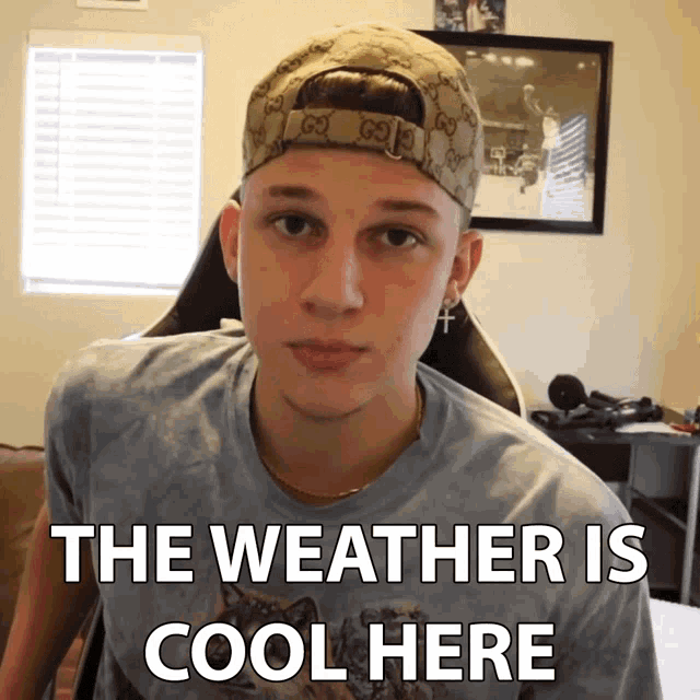 The Weather Is Cool Here Conner Bobay GIF - The Weather Is Cool Here Conner Bobay Its Sunny Here GIFs