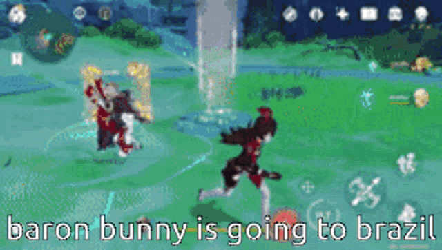 baron bunny is going to brazil in a video game .