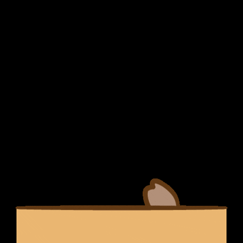 a cartoon drawing of a hippo with two hearts above its head