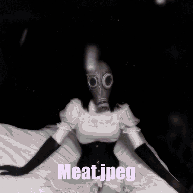 a picture of a person standing in a pentagram with meat.jpeg written on the bottom