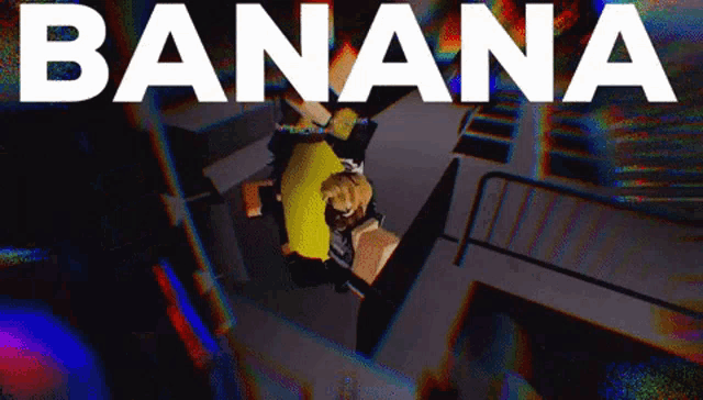 a video game called banana is being played on a computer