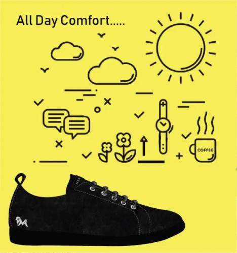 All Day Comfort Black Shoe GIF - All Day Comfort Black Shoe GIFs
