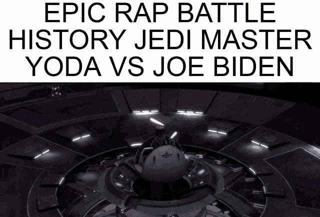 an epic rap battle between yoda and joe biden