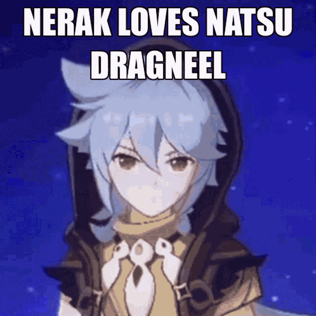 nerak loves natsu dragneel in a cartoon