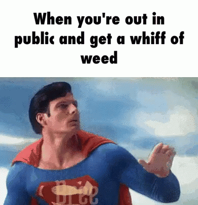 Superman Weed GIF - Superman Weed Whiff GIFs
