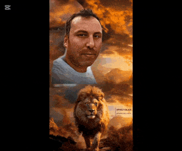 a picture of a man and a lion with the words " dogum gunun kutlu olsun ali kapitan "