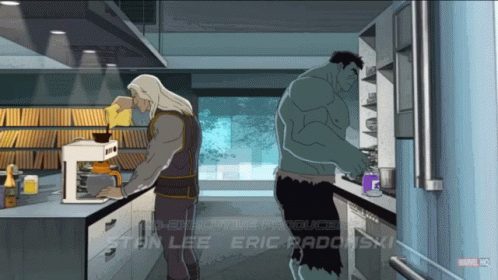 Thor Hulk GIF - Thor Hulk Food GIFs