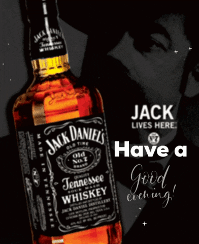 a bottle of jack daniel 's tennessee whiskey says saturday vibes jack lives here