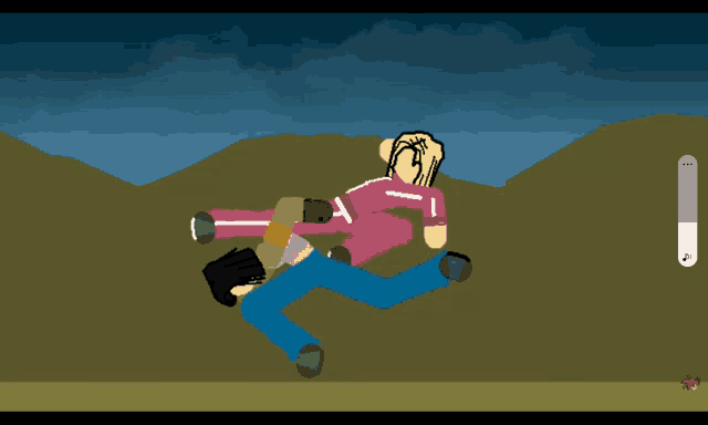 a cartoon drawing of a man and a woman with the letter a on their shirt
