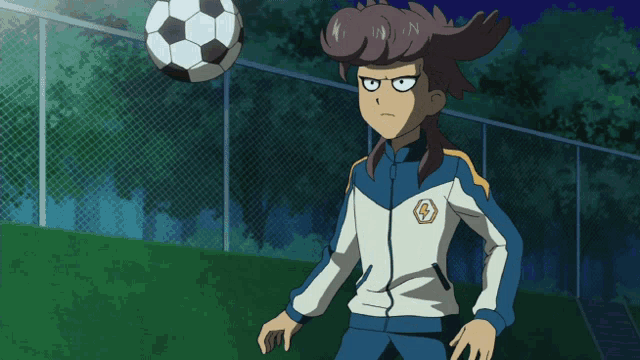 a cartoon character with the letter g on his jacket