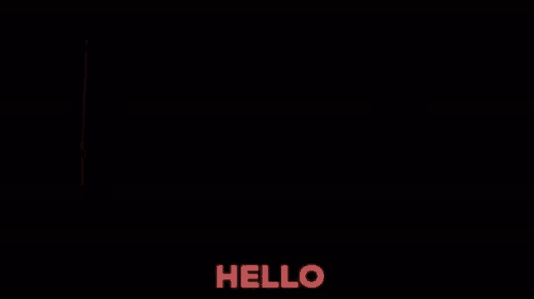 a creepy clown with the word hello in red