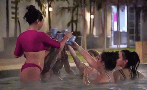 Cheers Let Drink To That GIF - Cheers Let Drink To That Pool Party GIFs