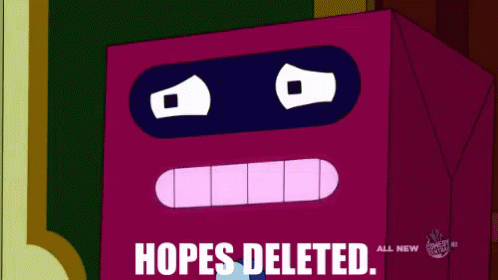 Hopes Deleted GIF - Crying Robot Sad GIFs