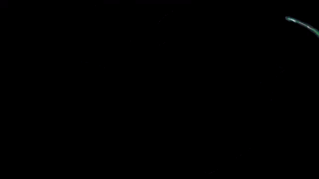 a computer generated image of a blue light coming out of a hole in the dark