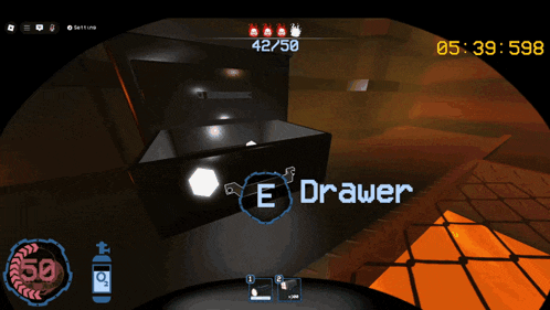 a screenshot of a video game that says e drawer on the bottom