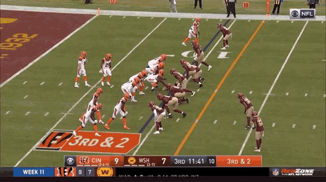 a football game is being shown on cbs and fox