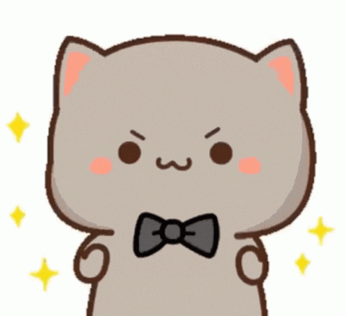 a cartoon cat wearing a bow tie and a bow tie .
