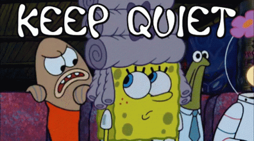 Keep Quiet Spongebob GIF - Keep Quiet Spongebob Shh GIFs