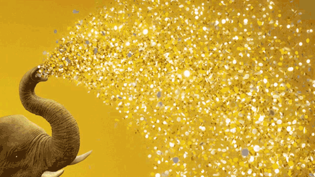 Happy Elephant GIF - Happy Elephant Gold GIFs