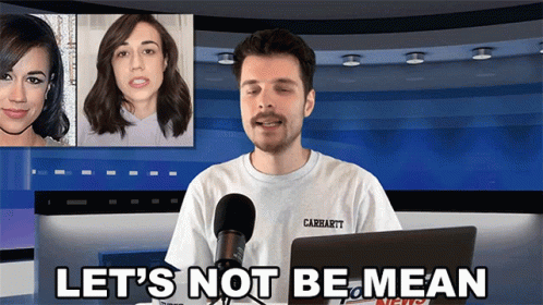 Lets Not Be Mean Benedict Townsend GIF - Lets Not Be Mean Benedict Townsend Youtuber News GIFs