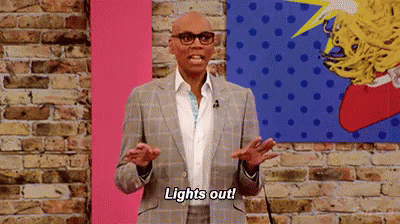 Lights Out GIF - Lights Out Ru Paul Applaud GIFs