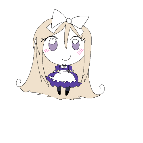 a drawing of a girl with long hair and a bow on her head