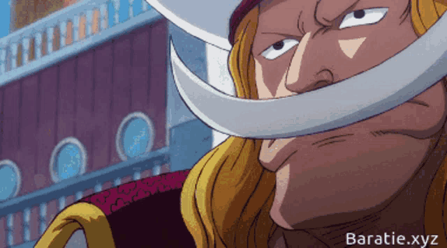 a cartoon of a man with a long white beard and the website baratie.xyz