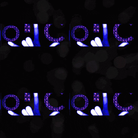 a black background with green letters that say otc on it