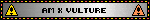 a silver sign that says am x vulture
