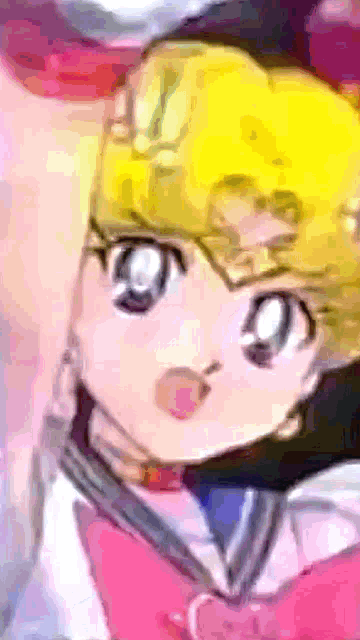 a close up of a cartoon character 's face with a yellow helmet