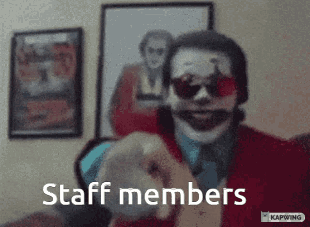 Joker Laughing At GIF - Joker Laughing At Staff GIFs