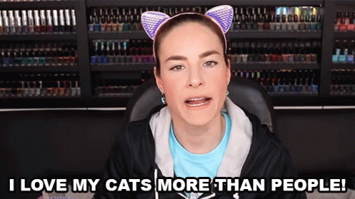 I Love My Cats More Than People GIF - I Love My Cats More Than People Cat Person GIFs