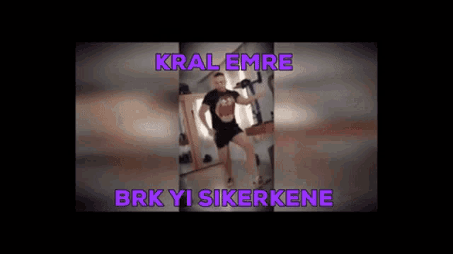 a blurred image of a woman with the words kral emre brk yi sikerkene written on it