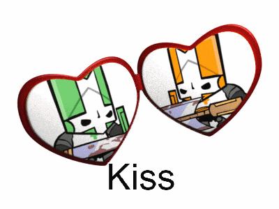 a pair of heart shaped sunglasses with a picture of a cartoon character and the word kiss below it