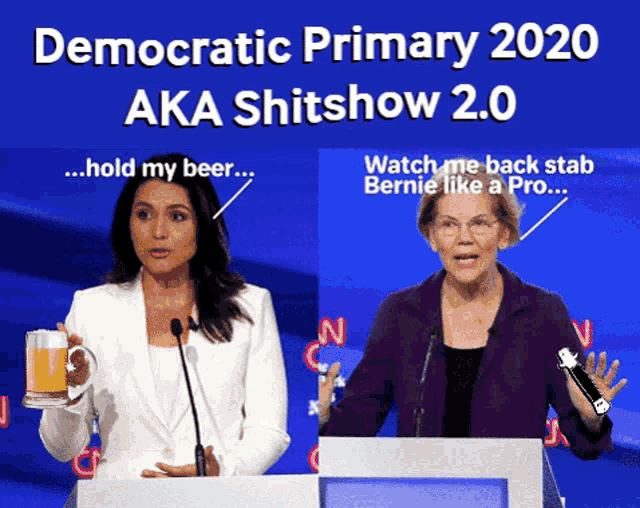 Democratic Primary Shitshow GIF - Democratic Primary Shitshow Hold My Beer GIFs