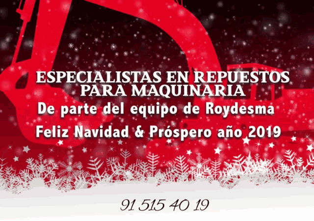 a christmas greeting card with the number 91 515 40 19