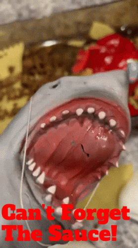 Shark Puppet Cant Forget The Sauce GIF - Shark Puppet Cant Forget The Sauce Sauce GIFs