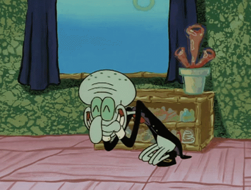 Squidward Tentacles Giggle GIF - Squidward Tentacles Giggle Happy GIFs